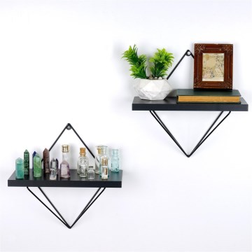 KÉSZLET 2x Fali polc fekete