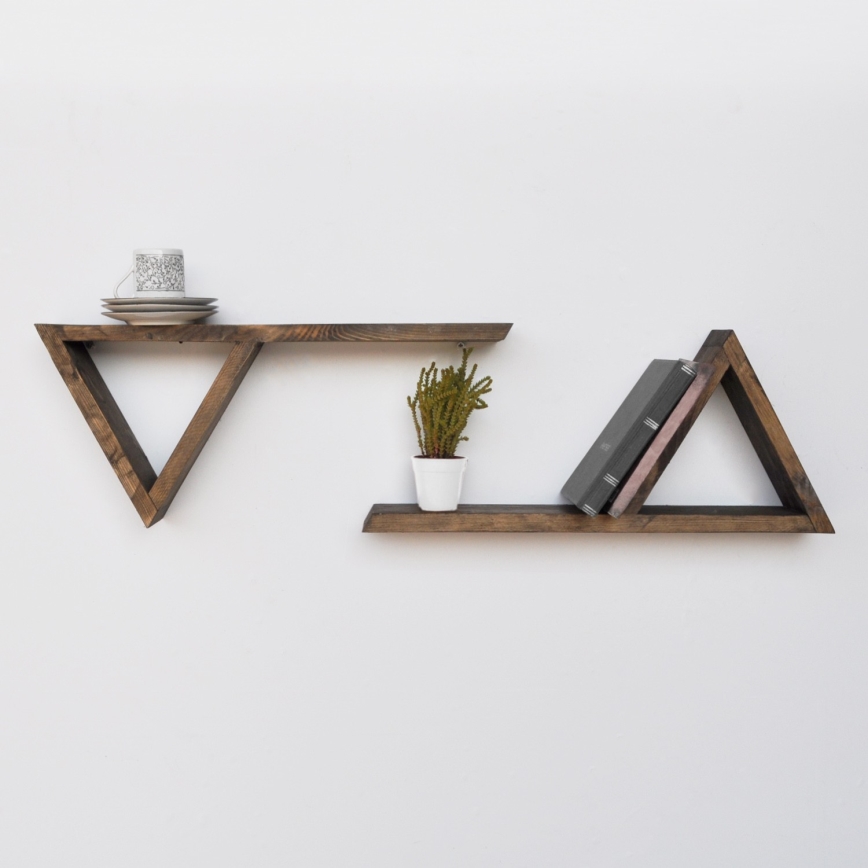 KÉSZLET 2x Fali polc fenyő