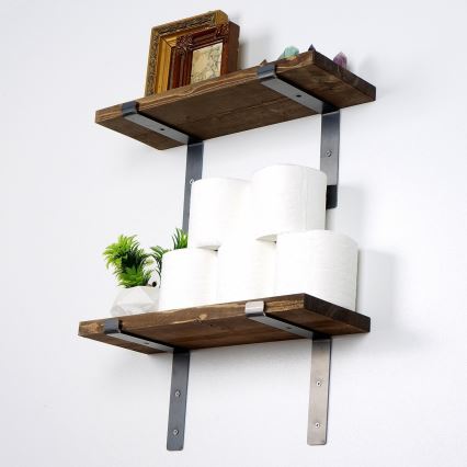 KÉSZLET 2x Fali polc fenyő