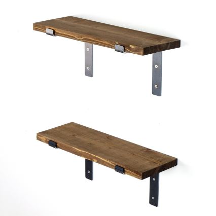 KÉSZLET 2x Fali polc fenyő