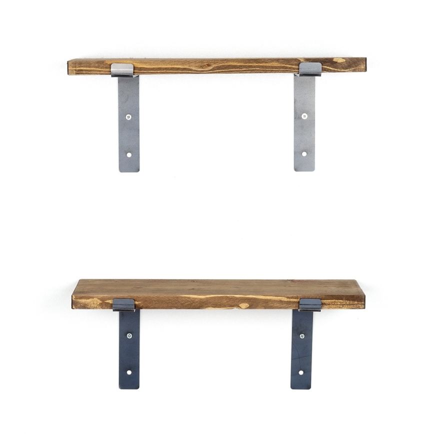 KÉSZLET 2x Fali polc fenyő