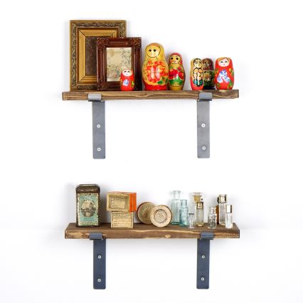 KÉSZLET 2x Fali polc fenyő