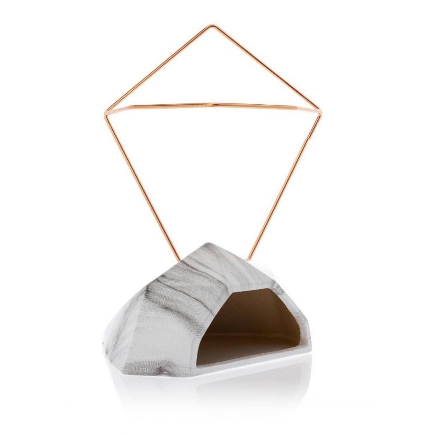 KÉSZLET 2x Fali virágcserép SEMELA 23x20 cm arany