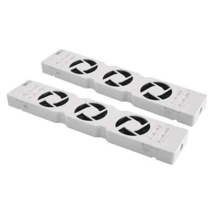 KÉSZLET 2x Hűtőventilátor 5/230V fehér