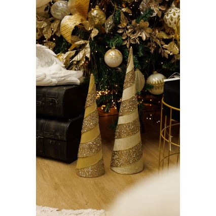 KÉSZLET 2x Karácsonyi dekoráció 40/50 cm fa