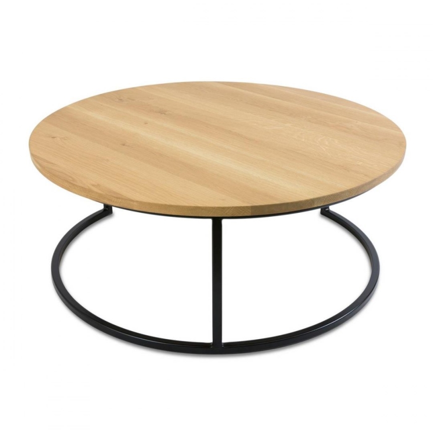 KÉSZLET 2x Kávésasztal OAKLOFT 38x90 cm fekete/tölgy