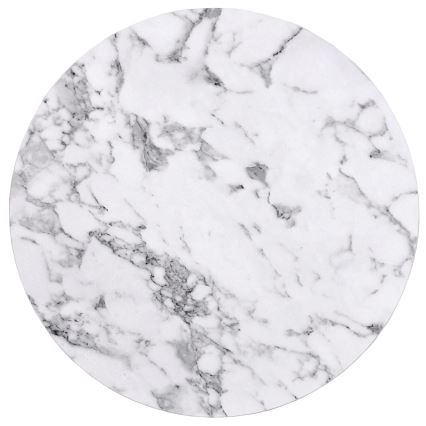 KÉSZLET 2x Kávésasztal PAOLA átm. 38/60 cm szürke/márvány dekoráció