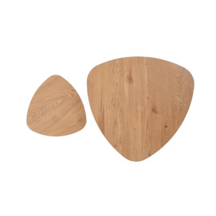 KÉSZLET 2x Kisasztal NICEA átm. 40/60 cm arany tölgy/fekete