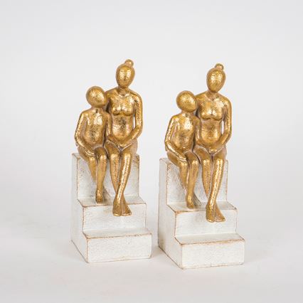 KÉSZLET 2x Könyvtámasz arany