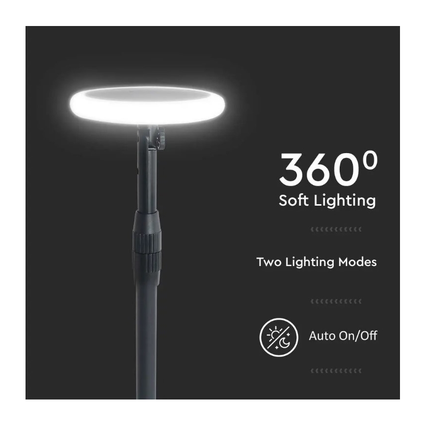 KÉSZLET 2x LED Állítható napelemes lámpa GARDEN LED/3W/5V 42-80 cm 4000K IP65