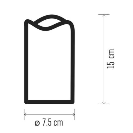 KÉSZLET 2x LED Dekorációs gyertya 2xLED/0,06W/3xAAA + távirányító