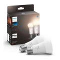 KÉSZLET 2x LED Dimmelhető izzó Philips Hue WHITE E27/9,5W/230V 2700K