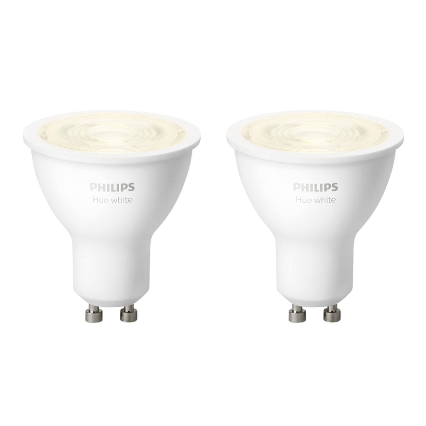 KÉSZLET 2x LED Dimmelhető izzó Philips Hue WHITE GU10/5,2W/230V 2700K