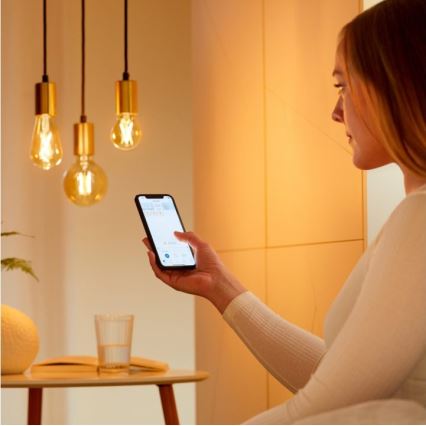 KÉSZLET 2x LED Dimmelhető izzó VINTAGE FILAMENT ST64 E27/6,7W/230V 2000-5000K Wi-Fi - WiZ