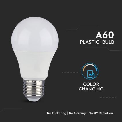 KÉSZLET 2x LED Izzó A60 E27/9W/230V 3000/4000/6400K