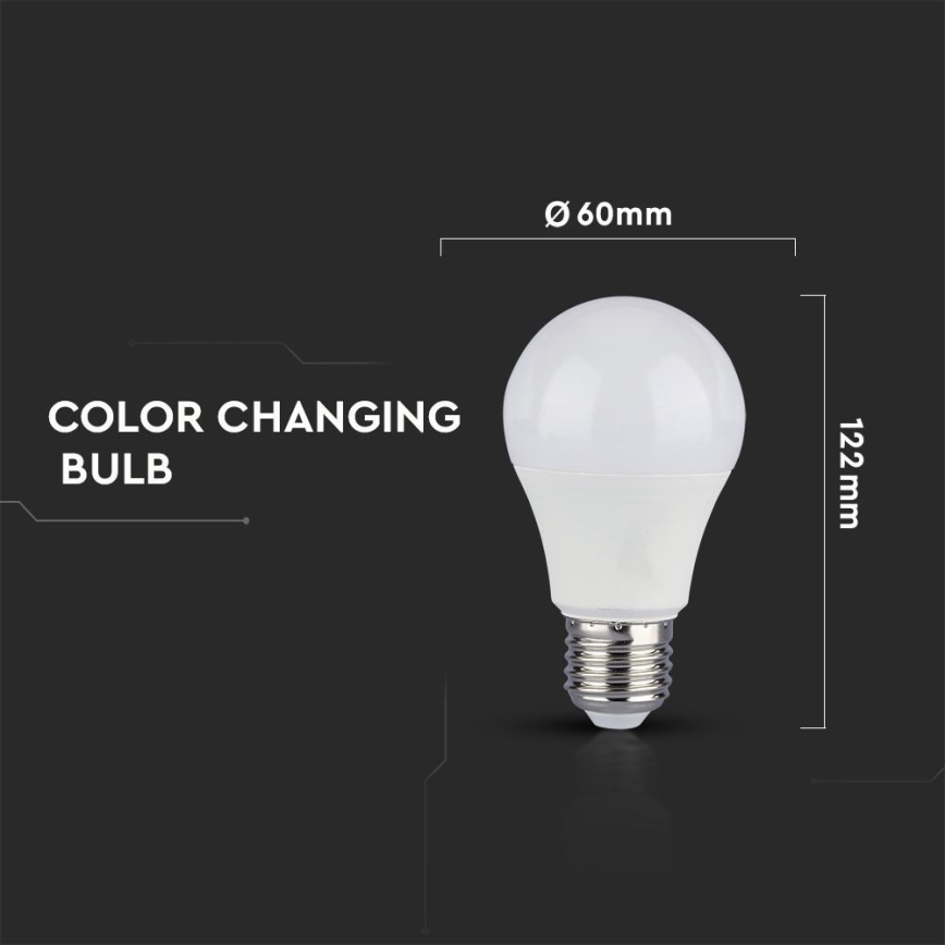 KÉSZLET 2x LED Izzó A60 E27/9W/230V 3000/4000/6400K