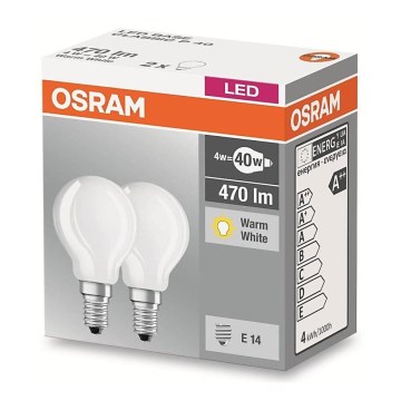 KÉSZLET 2x LED Izzó P40 E14/4W/230V 2700K - Osram