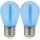 KÉSZLET 2x LED Izzó PARTY E27/0,3W/36V kék