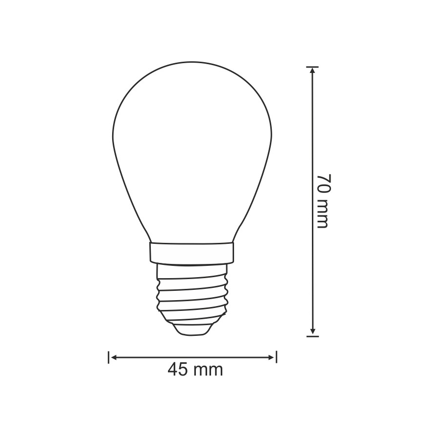 SZET 2x LED izzó PARTY E27/0,5W/36V 2200K