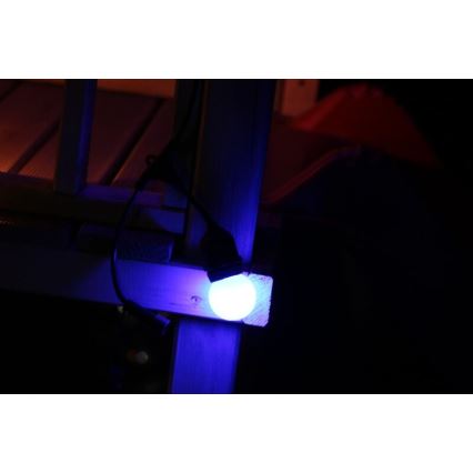 KÉSZLET 2x LED Izzó PARTY E27/0,5W/36V kék