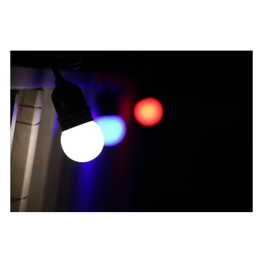 KÉSZLET 2x LED Izzó PARTY E27/0,5W/36V kék