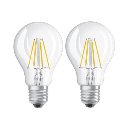 KÉSZLET 2x LED Izzó VINTAGE E27/4W/230V 2700K - Osram