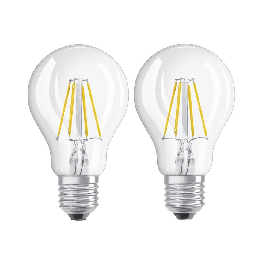 KÉSZLET 2x LED Izzó VINTAGE E27/4W/230V 2700K - Osram