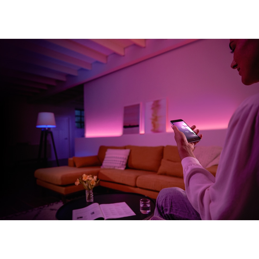 KÉSZLET 2x LED RGB Dimmelhető izzó Philips HUE WHITE AND COLOR AMBIANCE E27/10W/230V