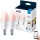 KÉSZLET 2x LED RGBW Dimmelhető izzó C37 E14/4,9W/230V 2200-6500K Wi-Fi - WiZ
