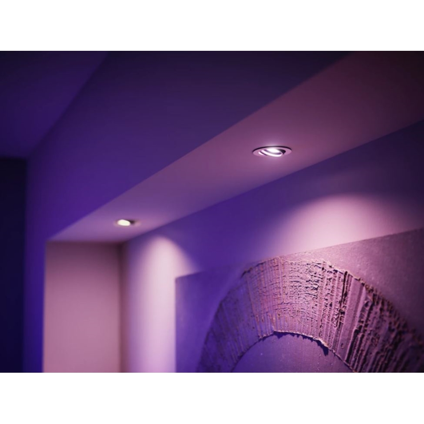 KÉSZLET 2x LED RGBW Dimmelhető izzó Philips Hue White And Color Ambiance GU5,3/MR16/6,3W/12V 2000-6500K
