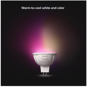 KÉSZLET 2x LED RGBW Dimmelhető izzó Philips Hue White And Color Ambiance GU5,3/MR16/6,3W/12V 2000-6500K