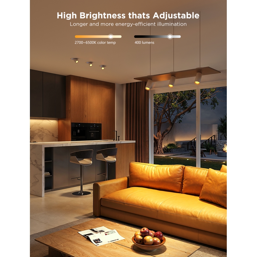 KÉSZLET 2x LED RGBWW Dimmelhető izzó GU10/4,8W/230V 2700-6500K Wi-Fi - Govee