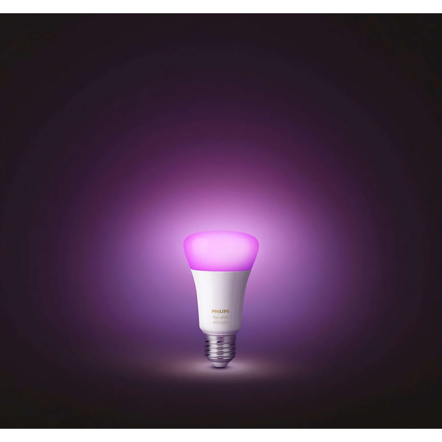 KÉSZLET 2x LED Szabályozható izzó Philips HUE WHITE AND COLOR AMBIANCE E27/9W/230V
