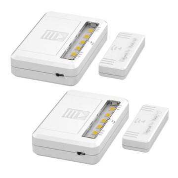 KÉSZLET 2x LED Szekrénymegvilágító LED/0,5W/2xAAA