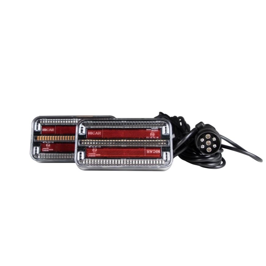KÉSZLET 2x LED Utánfutó lámpa 12m vezeték LED/12-24V IP65