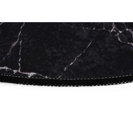 SZETT 2x Fürdőszobai szőnyeg MARBLE 50x60/60x100 cm fekete