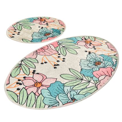 SZET 2 db fürdőszobai szőnyeg SPRING 60/100 cm színes