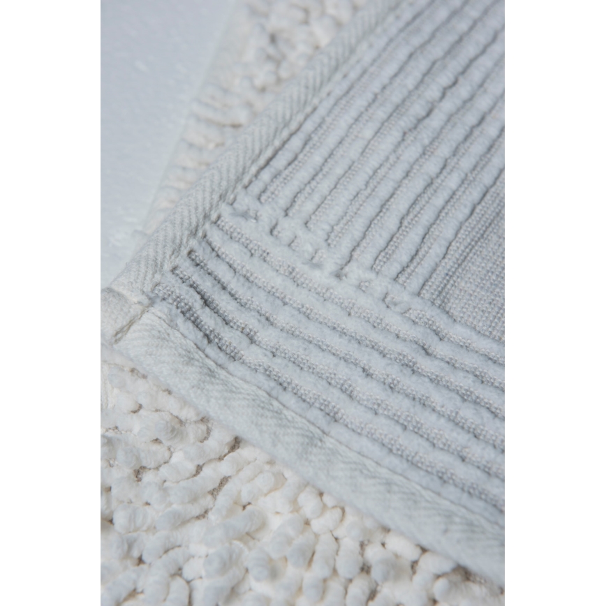 SZETT 2x Fürdőszobai szőnyeg STONE 60/100 cm fehér