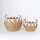 KÉSZLET 2x Szalmakosár bézs/fehér 32x16,5x18/24x23,5x26 cm