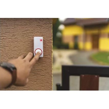 KÉSZLET 2x Vezeték nélküli aljzatos ajtócsengő 230V IP44