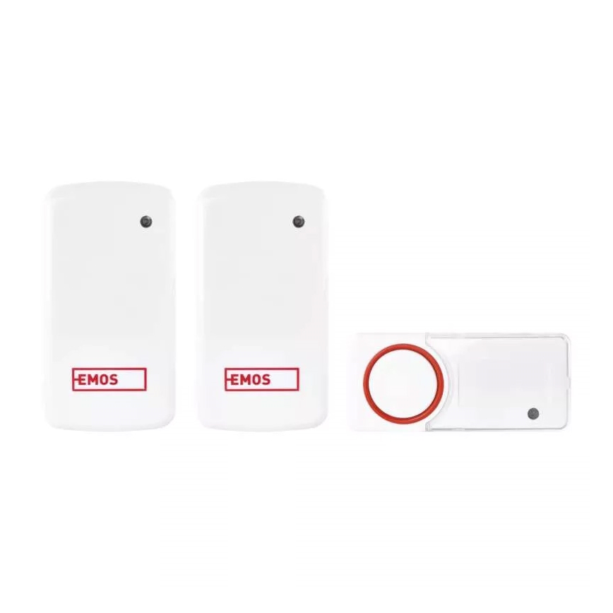 KÉSZLET 2x Vezeték nélküli aljzatos ajtócsengő 230V IP44