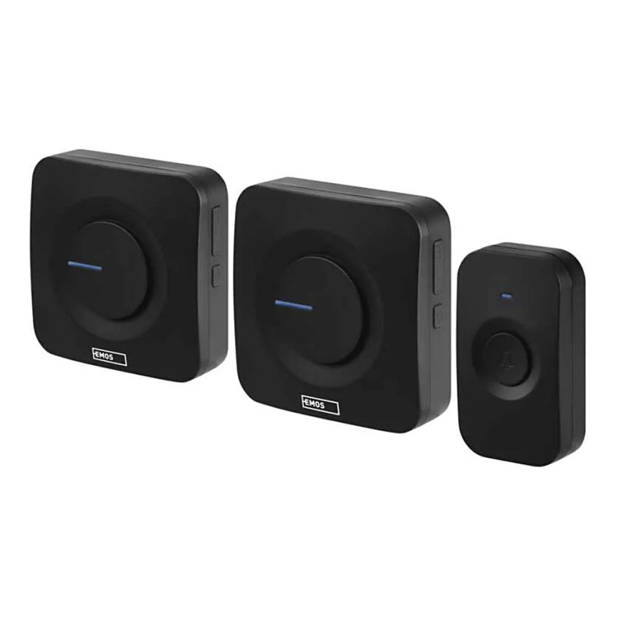 KÉSZLET 2x Vezeték nélküli, elemes csengő 3xAAA + 1xA23 IP56