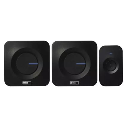 KÉSZLET 2x Vezeték nélküli, elemes csengő 3xAAA + 1xA23 IP56