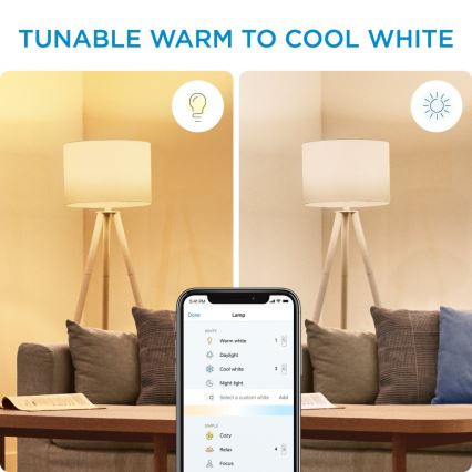 KÉSZLET 2x LED Dimmelhető izzó ST64 E27/7W/230V 2000-5000K CRI 90 Wi-Fi + távirányítás - WiZ