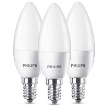 Készlet 3 x LED izzó Philips B35 E14/5,5W/230V