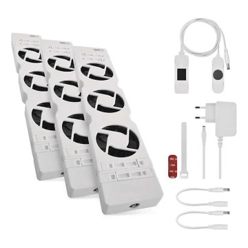 KÉSZLET 3x Hűtőventilátor 5/230V fehér