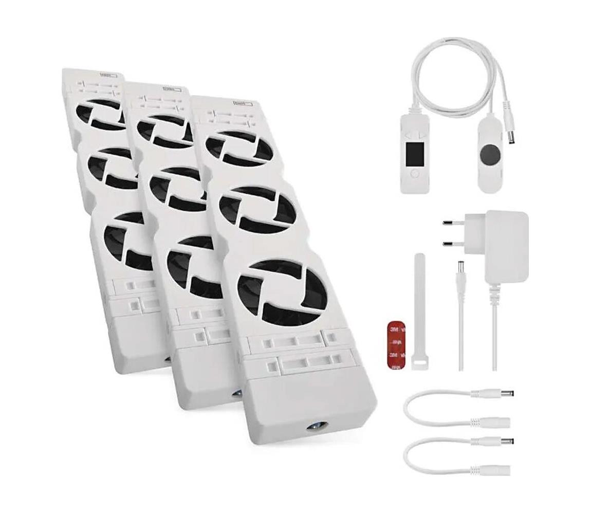 KÉSZLET 3x Hűtőlátor 5/230V fehér P56PR3