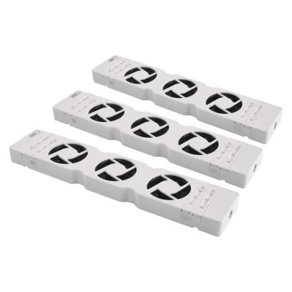 KÉSZLET 3x Hűtőventilátor 5/230V fehér