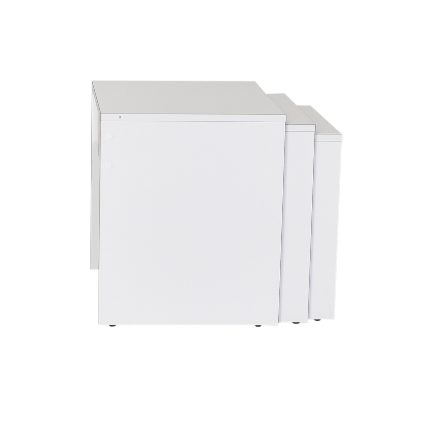 KÉSZLET 3x Kávésasztal fehér