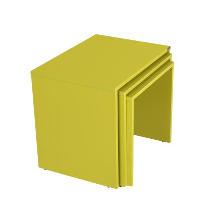 KÉSZLET 3x Kávésasztal zöld